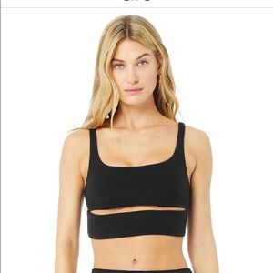 ALO Yoga Slit Bra - Gravel